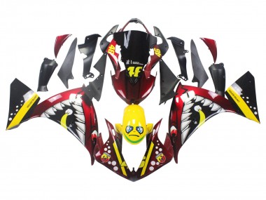 Acquista Carena Moto Yamaha YZF 1000 R1 2009-2011 - Rosso Giallo Nero Squalo 46