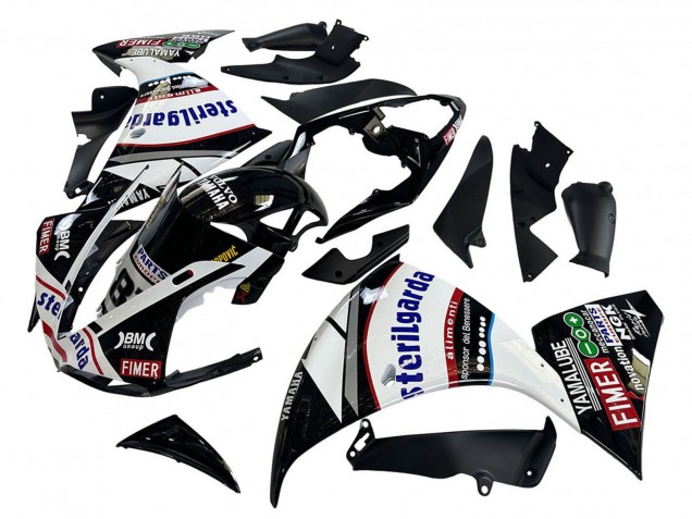 Acquista Carena Moto Yamaha YZF 1000 R1 2009-2011 - Nero Lucido Bianco Rosso Volvo Fimer Yamalube 87
