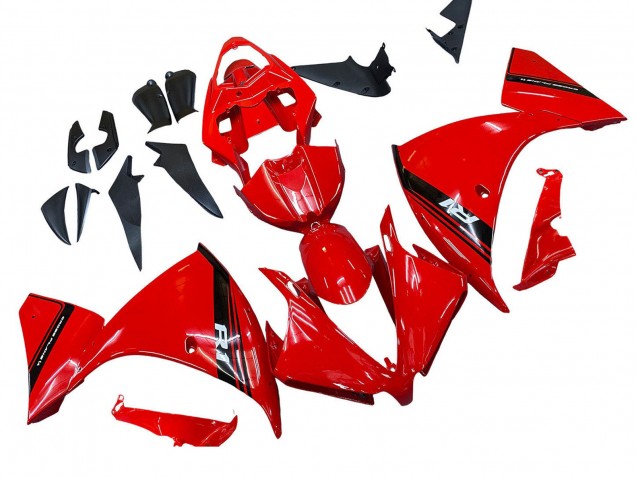 Acquista Carena Moto Yamaha YZF 1000 R1 2012-2014 - Rosso Nero Lucido