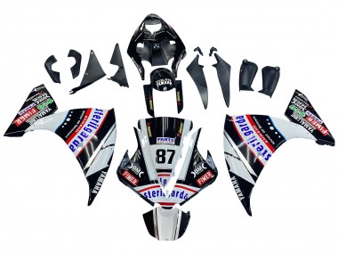 Acquista Carena Moto Yamaha YZF 1000 R1 2012-2014 - Nero Lucido Bianco Rosso Fimer Yamalube Sterilgarda 87