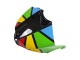 Acquista Carena Moto Yamaha YZF 1000 R1 2012-2014 - Nero Lucido Giallo Verde Blu Rosso Ruota dei Colori