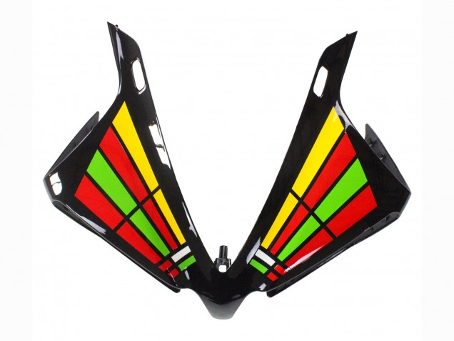 Acquista Carena Moto Yamaha YZF 1000 R1 2012-2014 - Nero Lucido Giallo Verde Blu Rosso Ruota dei Colori