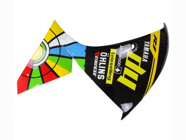 Acquista Carena Moto Yamaha YZF 1000 R1 2012-2014 - Nero Lucido Giallo Verde Blu Rosso Ruota dei Colori
