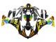 Acquista Carena Moto Yamaha YZF 1000 R1 2012-2014 - Nero Lucido Giallo Verde Blu Rosso Ruota dei Colori