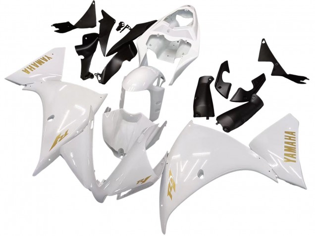 Acquista Carena Moto Yamaha YZF 1000 R1 2012-2014 - Bianco Oro Decals