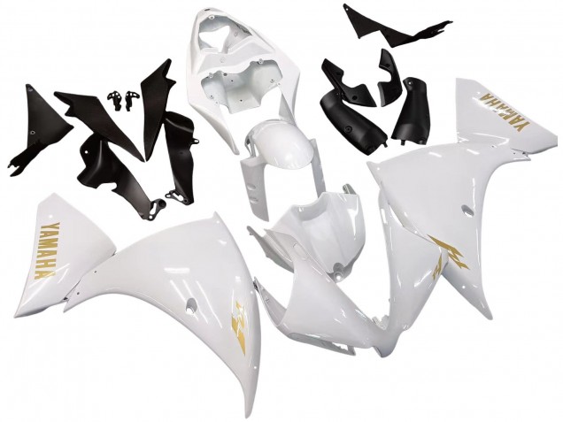 Acquista Carena Moto Yamaha YZF 1000 R1 2012-2014 - Bianco Oro Decals