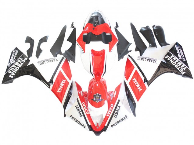 Acquista Carena Moto Yamaha YZF 1000 R1 2012-2014 - Bianco Rosso Nero Lucido Petronas