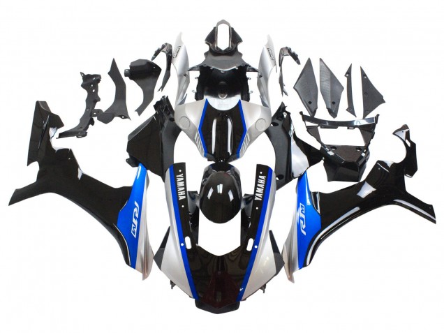 Acquista Carena Moto Yamaha YZF 1000 R1 2015-2019 - Argento Blu Nero Lucido