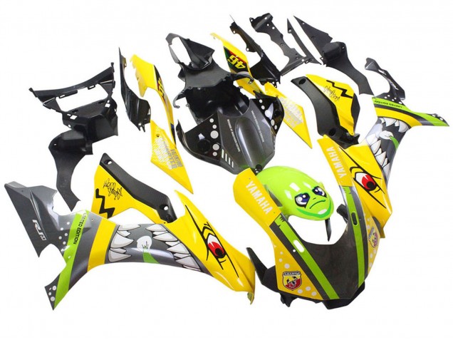 Acquista Carena Moto Yamaha YZF 1000 R1 2015-2019 - Giallo Verde Squalo