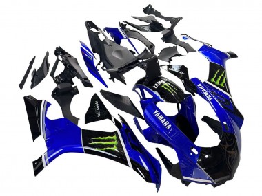 Acquista Carena Moto Yamaha YZF 1000 R1 2015-2019 - Blu Nero Lucido Verde Mostro