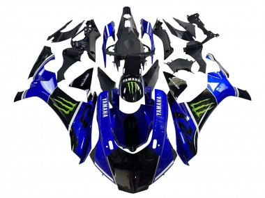 Acquista Carena Moto Yamaha YZF 1000 R1 2015-2019 - Blu Nero Lucido Verde Mostro