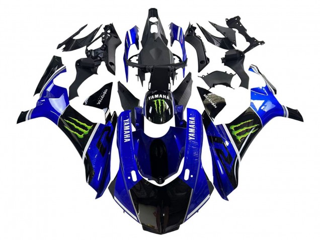 Acquista Carena Moto Yamaha YZF 1000 R1 2015-2019 - Blu Nero Lucido Verde Mostro