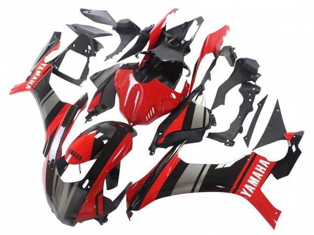 Acquista Carena Moto Yamaha YZF 1000 R1 2015-2019 - Rosso Nero Argento