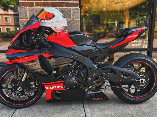 Acquista Carena Moto Yamaha YZF 1000 R1 2015-2019 - Rosso Nero Argento