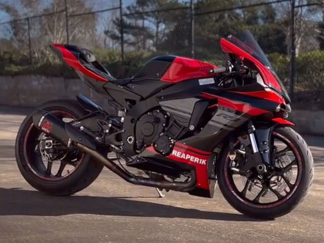 Acquista Carena Moto Yamaha YZF 1000 R1 2015-2019 - Rosso Nero Argento