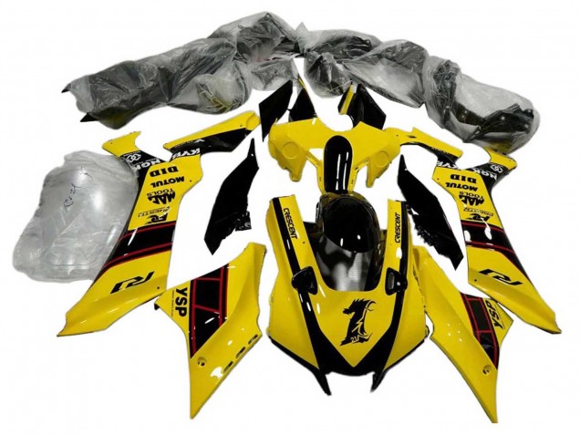 Acquista Carena Moto Yamaha YZF 1000 R1 2020-2025 - Giallo Nero Lucido YSP Motul