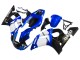 Acquista Carena Moto Yamaha YZF 600 R6 1998-2002 - Bianco Blu Nero Lucido