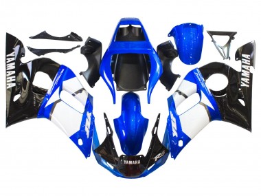 Acquista Carena Moto Yamaha YZF 600 R6 1998-2002 - Bianco Blu Nero Lucido