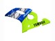 Acquista Carena Moto Yamaha YZF 600 R6 1998-2002 - Neon Verde Blu Bianco Champions
