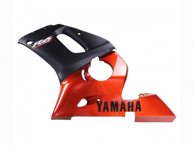 Acquista Carena Moto Yamaha YZF 600 R6 1998-2002 - Arancia Nero Opaco