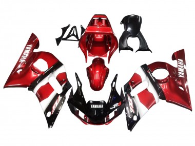 Acquista Carena Moto Yamaha YZF 600 R6 1998-2002 - Rosso Bianco Nero Lucido