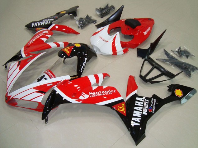 Acquista Carena Moto Yamaha YZF R1 2004-2006 - Rosso Bianco Nero Santander