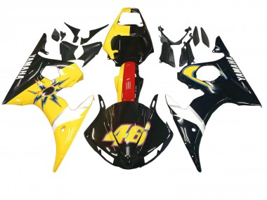 Acquista Carene Moto Yamaha YZF R6 2003-2004 - Giallo Rosso Nero Lucido 46