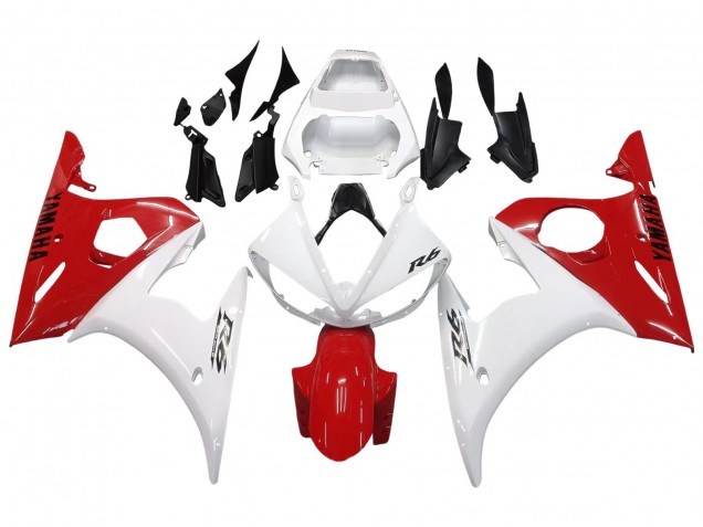 Acquista Carena Moto Yamaha YZF R6 2003-2004 - Bianco Rosso