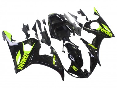 Acquista Carene Moto Yamaha YZF R6 2003-2004 - Nero Lucido Neon Giallo