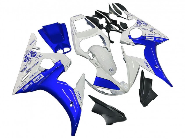 Acquista Carena Moto Yamaha YZF R6 2003-2004 - Bianco Blu GYTR