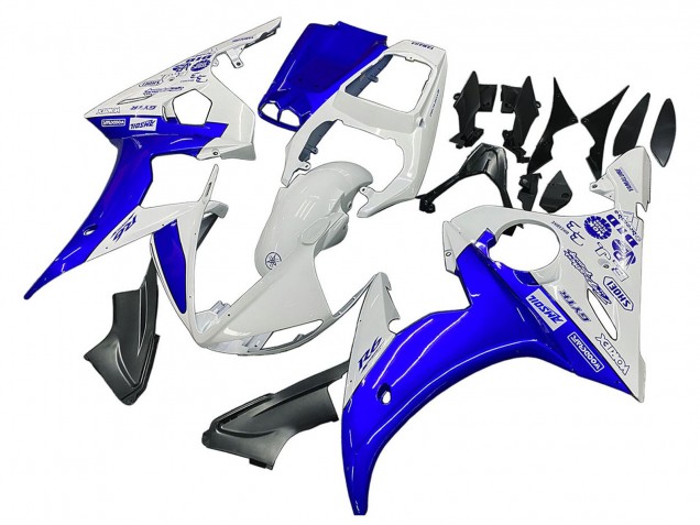 Acquista Carena Moto Yamaha YZF R6 2003-2004 - Bianco Blu GYTR