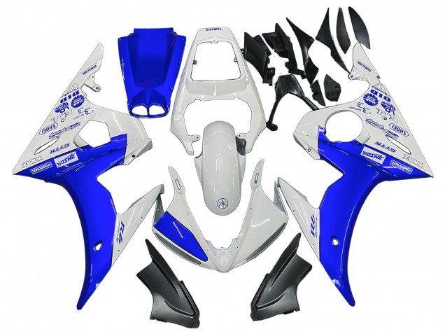 Acquista Carena Moto Yamaha YZF R6 2003-2004 - Bianco Blu GYTR