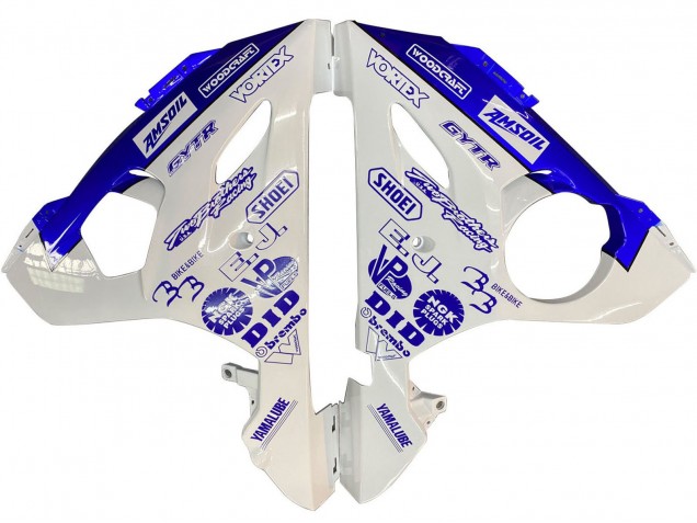 Acquista Carena Moto Yamaha YZF R6S 2006-2009 - Bianco Blu GYTR