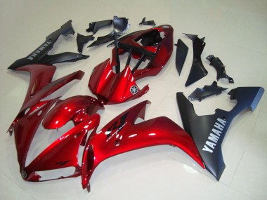 Acquista Carena Moto Yamaha YZF R1 2004-2006 - Rosso Nero Opaco