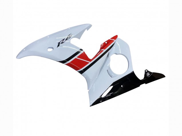 Acquista Carena Moto Yamaha YZF R6S 2006-2009 - Bianco Rosso Nero Lucido