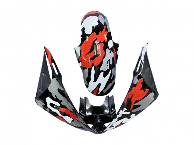 Acquista Carena Moto Yamaha YZF R6S 2006-2009 - Nero Rosso Grigio Camouflage