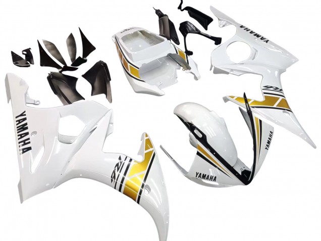 Acquista Carena Moto Yamaha YZF R6 2003-2004 - Bianco Oro