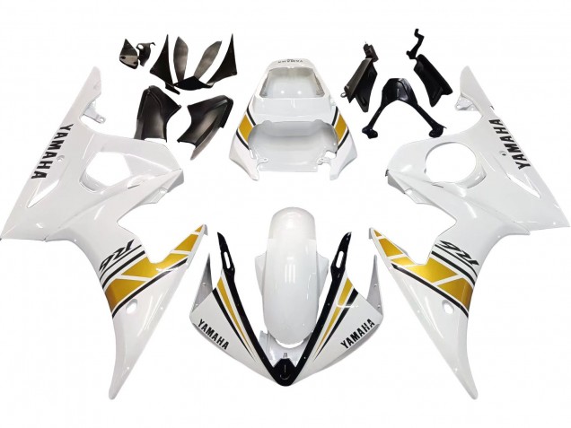 Acquista Carena Moto Yamaha YZF R6 2003-2004 - Bianco Oro