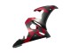Acquista Carena Moto Yamaha YZF 600 R6 2005 - Nero Opaco Rosso Geometrico