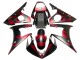 Acquista Carena Moto Yamaha YZF 600 R6 2005 - Nero Opaco Rosso Geometrico