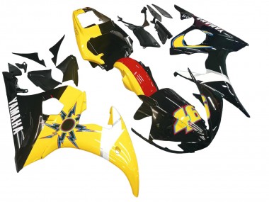 Acquista Carena Moto Yamaha YZF 600 R6 2005 - Nero Giallo Rosso 46