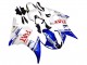 Acquista Carena Moto Yamaha YZF 600 R6 2005 - Bianco Blu Dunlop Fiat Motul