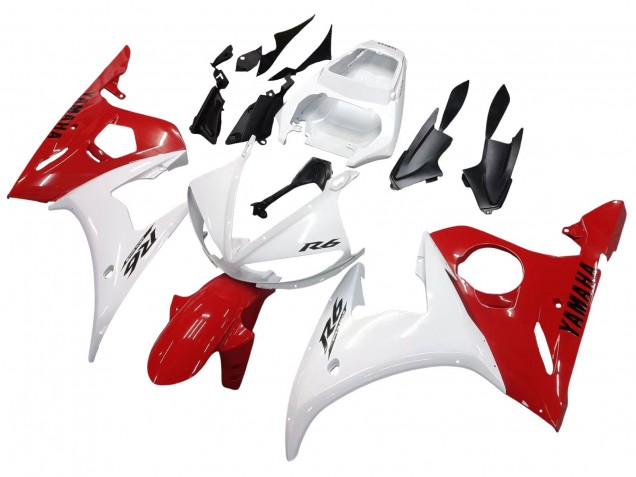 Acquista Carena Moto Yamaha YZF 600 R6 2005 - Bianco Rosso