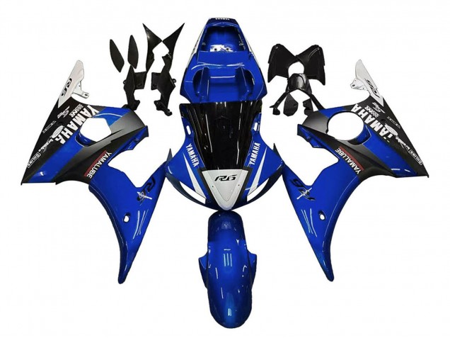 Acquista Carena Moto Yamaha YZF 600 R6 2005 - Blu Bianco Nero Yamalube