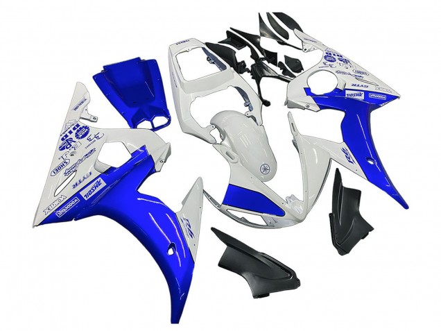 Acquista Carene Moto Yamaha YZF 600 R6 2005 - Bianco Blu Yamalube