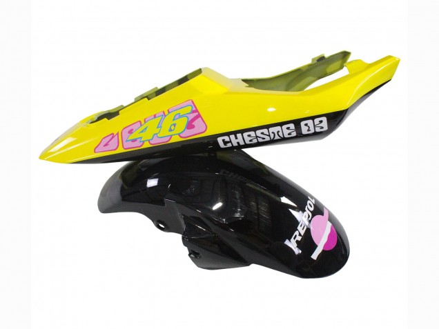 Acquista Carena Moto Yamaha YZF 600 R6 2005 - Nero Rosa Giallo Repsol 46