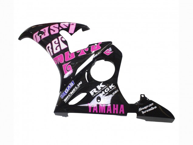 Acquista Carena Moto Yamaha YZF 600 R6 2005 - Nero Rosa Giallo Repsol 46