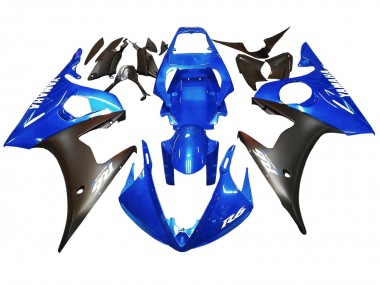 Acquista Carena Moto Yamaha YZF 600 R6 2005 - Blu Nero Opaco