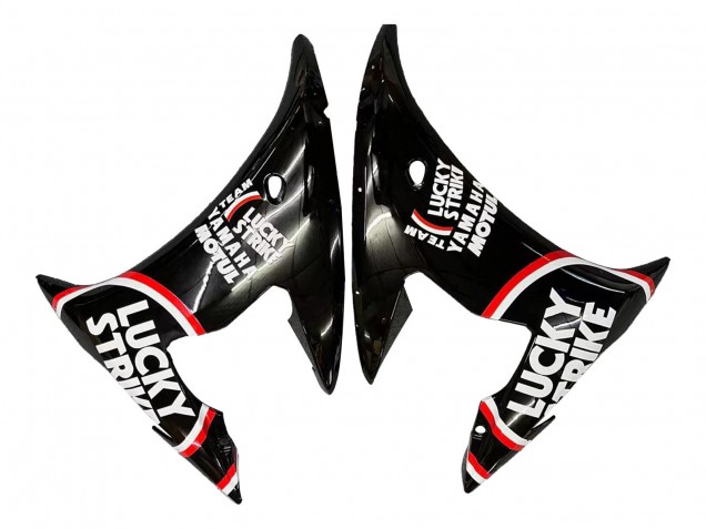 Acquista Carena Moto Yamaha YZF 600 R6 2005 - Nero Lucido Bianco Lucky Strike Motul