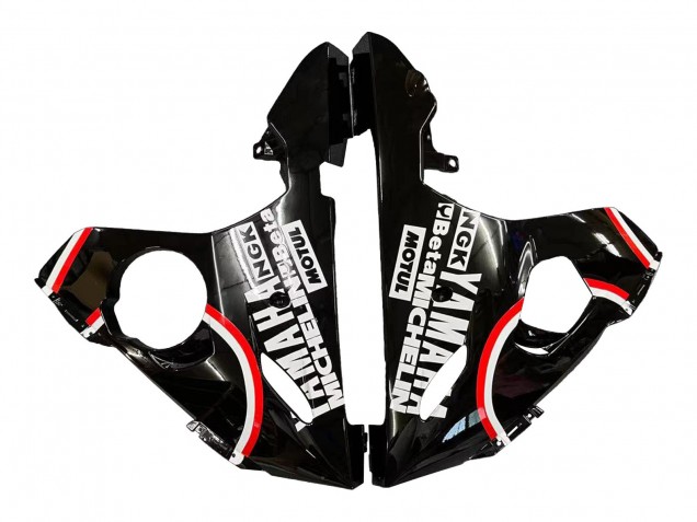 Acquista Carena Moto Yamaha YZF 600 R6 2005 - Nero Lucido Bianco Lucky Strike Motul